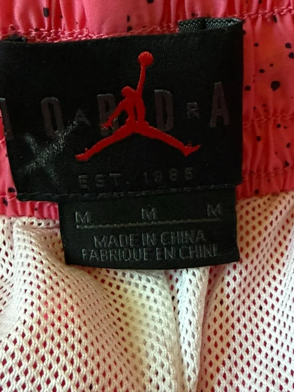 Air Jordan Mens S/M Poolside Set Tank Top Cement pink Yellow Short CJ0911 CI9133